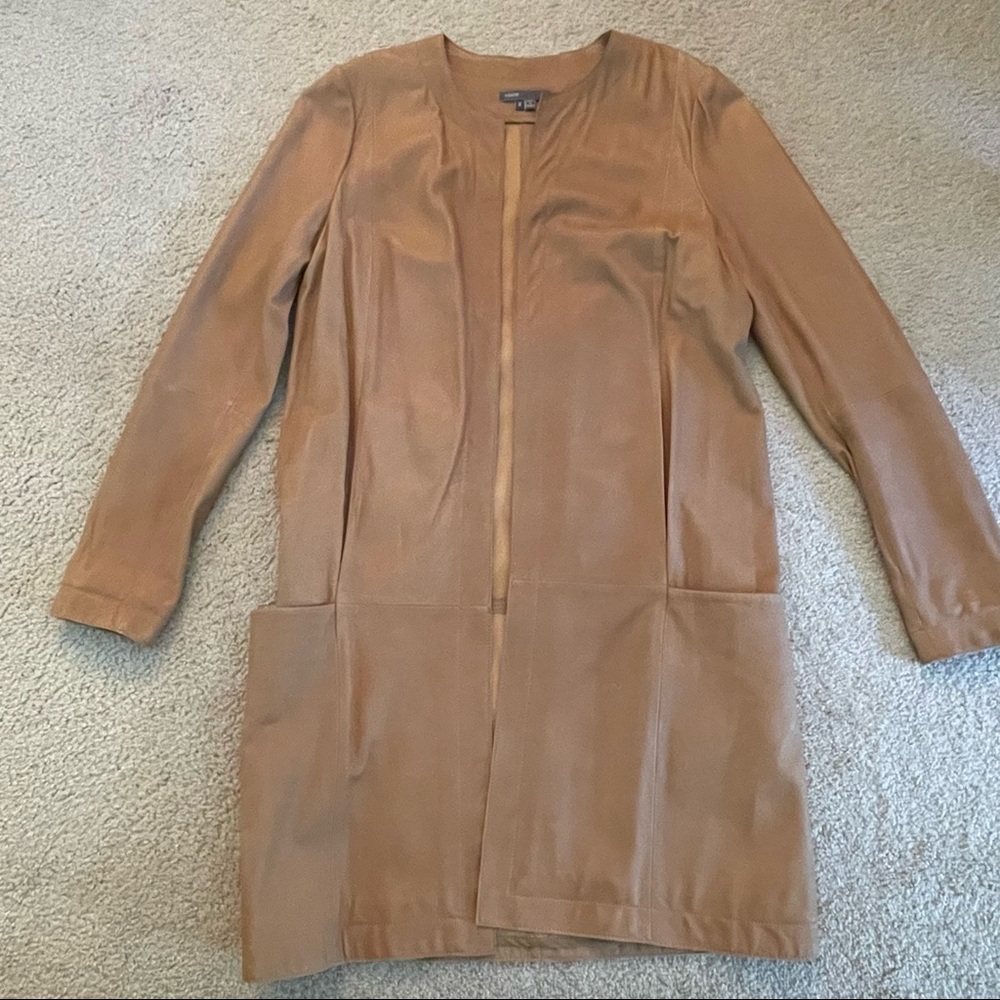 COPY - Vince leather coat size 2 used good condition